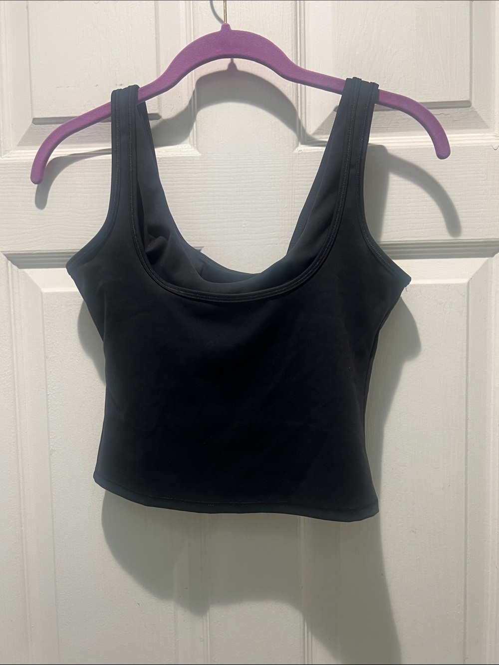 SKIMS Nike Colab Double Strap Scoop Tank in Color Obsidion NWT